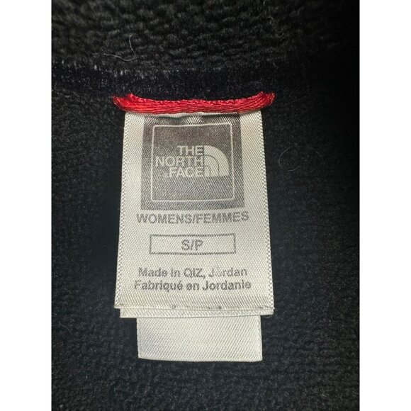 The North Face Fleece Sweater Women's S Black Toggle Button Pullover Mock Neck - Picture 2 of 7